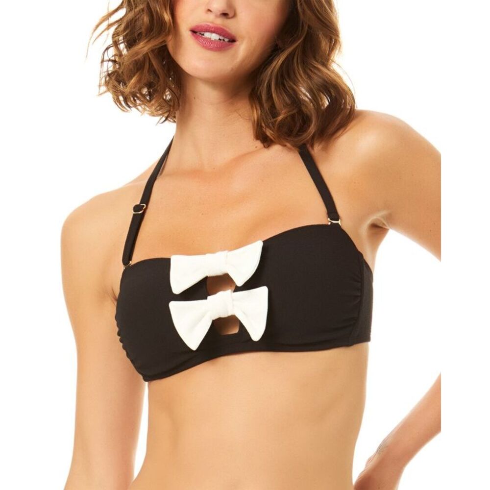 Cece Womens  Strapless Bow Bandeau, Black